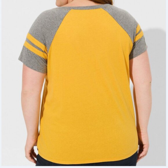 Torrid Smokey‎ Bear Classic Fit Cotton Varsity Boat Neck Tee - Medium - Picture 3 of 6